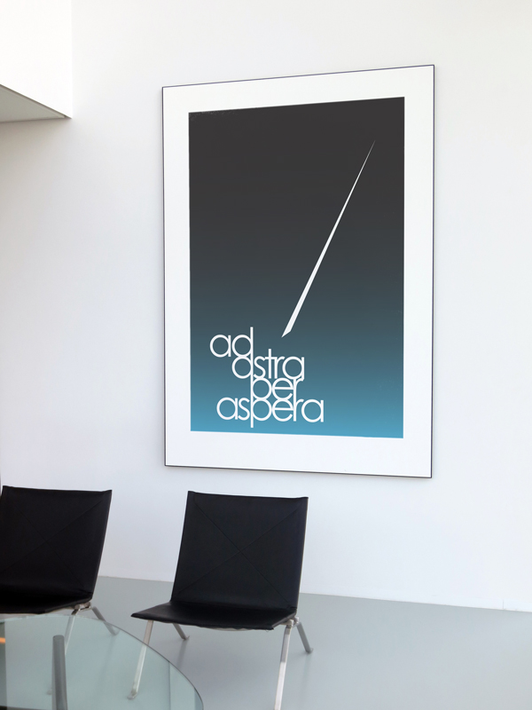 poster on a wall mockup 